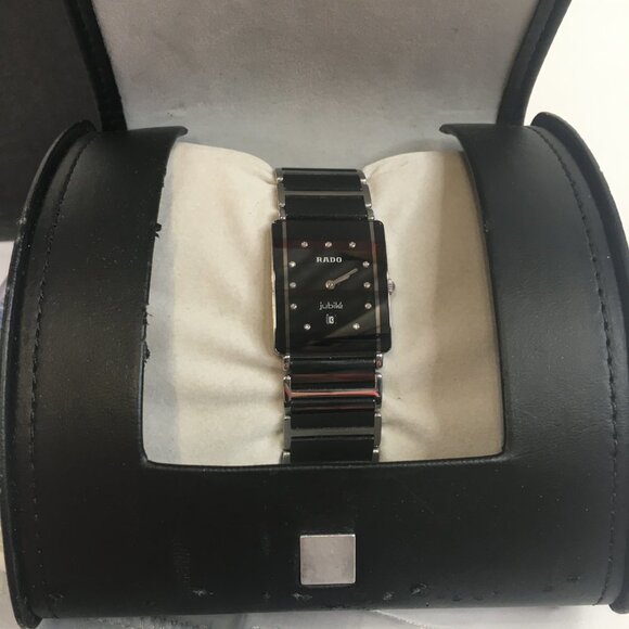 RADO DIASTAR SWISS QUARTZ JUBILE WRIST WATCH 11 DIAMONDS TITANIUM-CERAMIC UNISEX - Picture 10 of 15